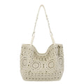 The Sak Los Feliz Medium Tote - Hand Crochet - Natural Medallion
