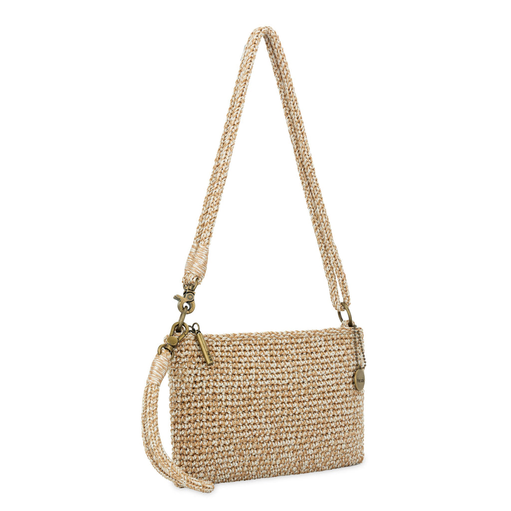 The Sak Vita Convertible Wristlet - Hand Crochet - Bamboo Static