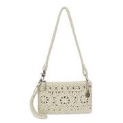 Vita Convertible Wristlet - Hand Crochet - Natural Medallion