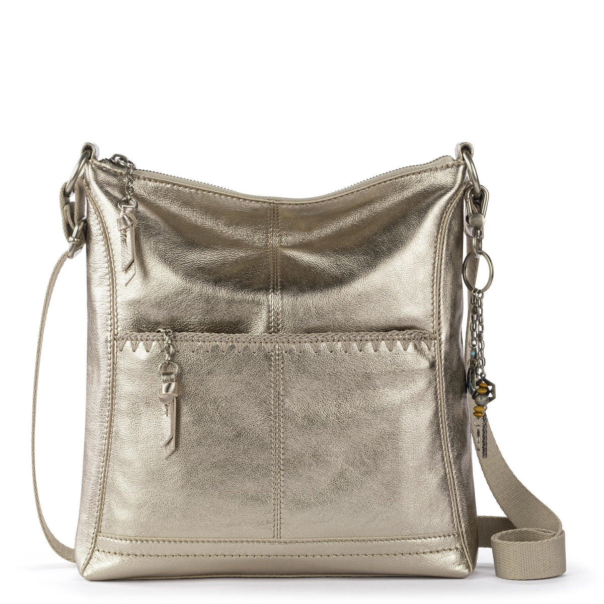 The Sak Lucia Crossbody - Leather - Pyrite Stitch