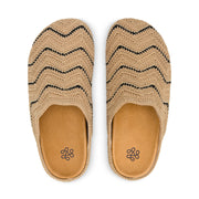 Bolinas Ripple Clog - Hand Crochet - Bamboo Black Ripple