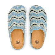 Bolinas Ripple Clog - Hand Crochet - Dream Blue Ripple