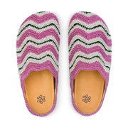 Bolinas Ripple Clog - Hand Crochet - Fuchsia Ripple