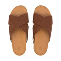 The Sak Penelope Sandal - Leather - Cognac Woven