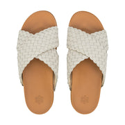 Penelope Sandal - Leather - Woven Stone
