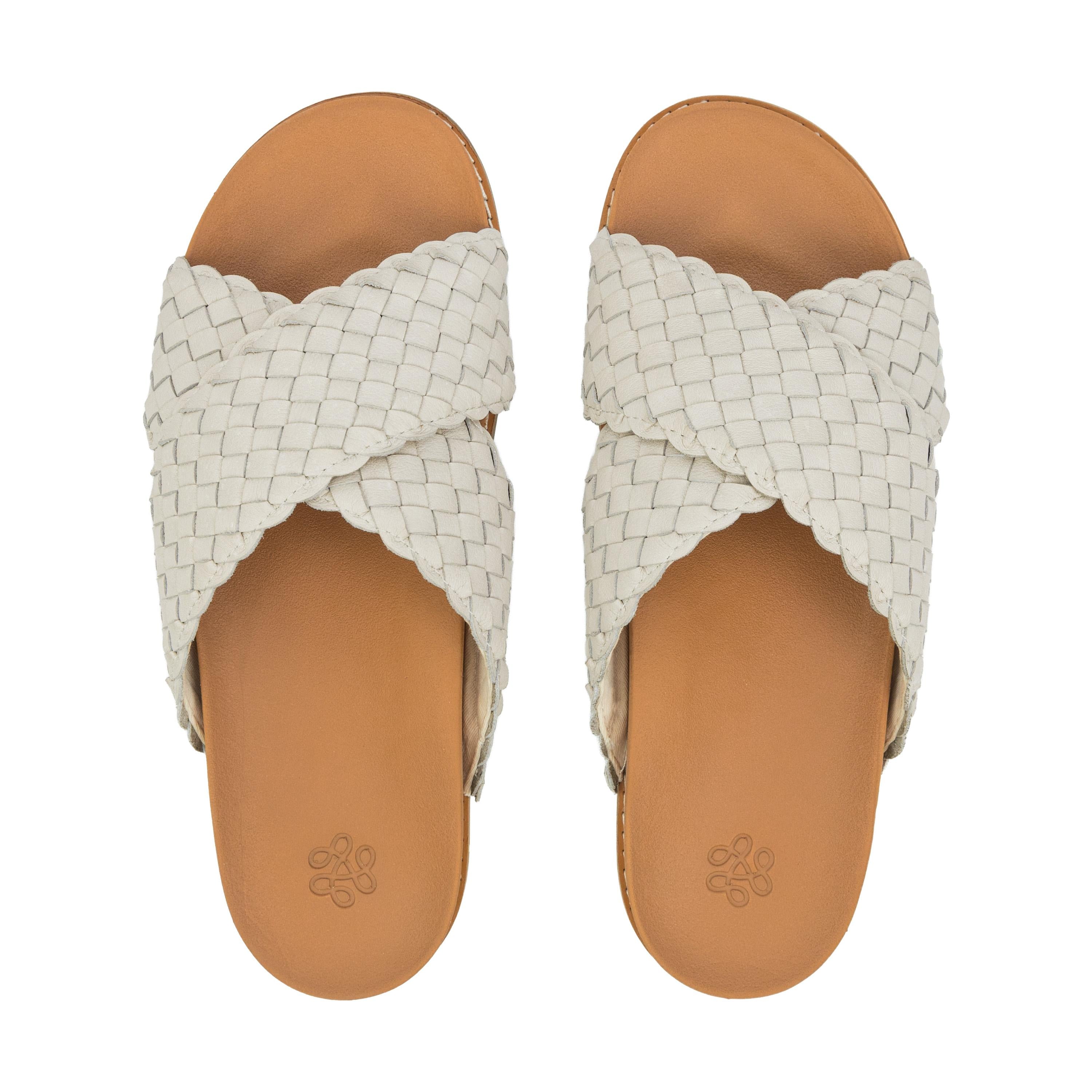 The Sak Penelope Sandal - Leather - Stone Woven