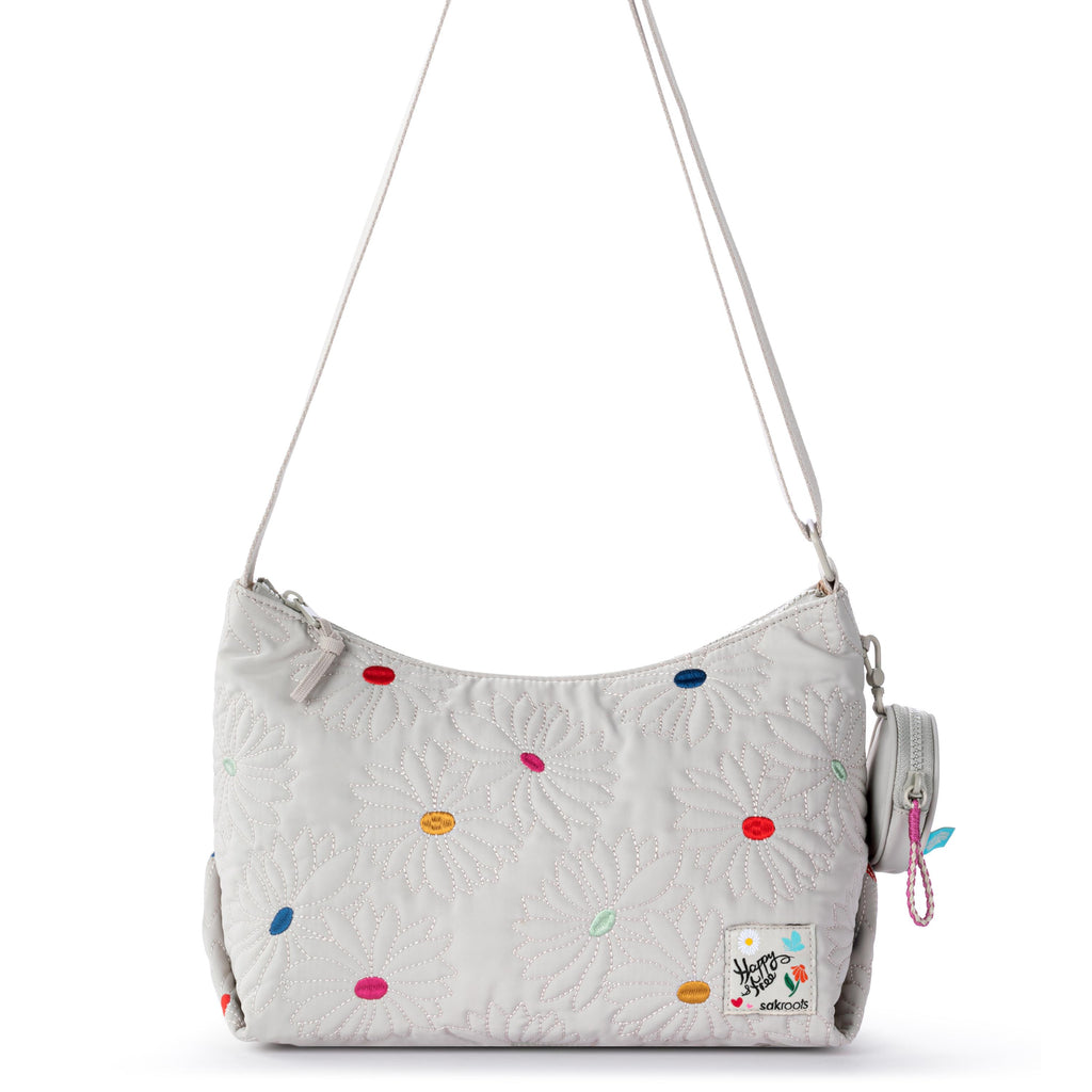 Sakroots Banyan Hobo - EcoTwill - Multi Flower Quilted