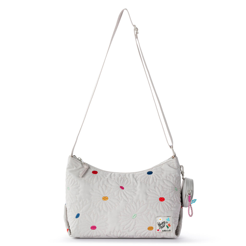 Sakroots Banyan Hobo - EcoTwill - Multi Flower Quilted