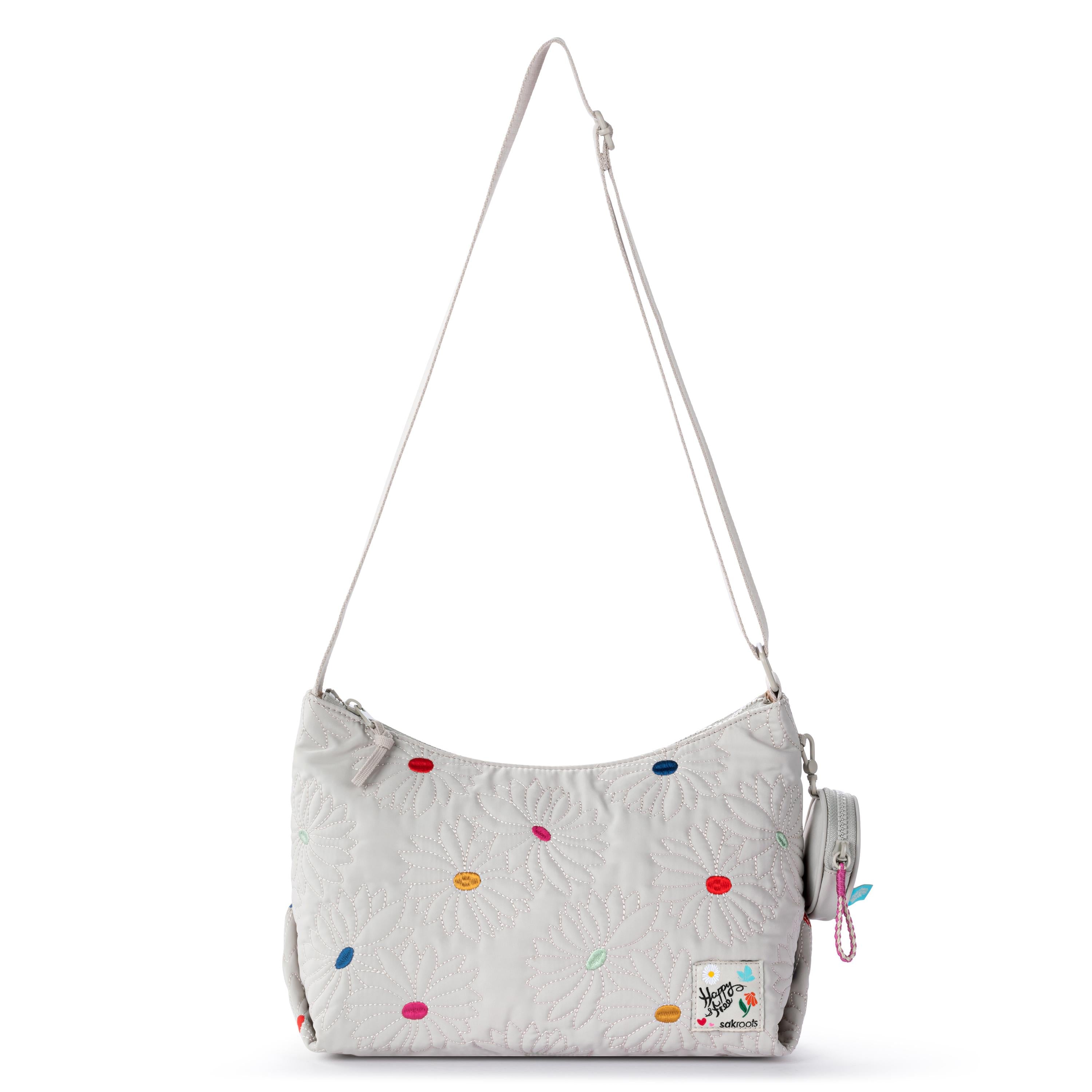 Sakroots Banyan Hobo - EcoTwill - Multi Flower Quilted