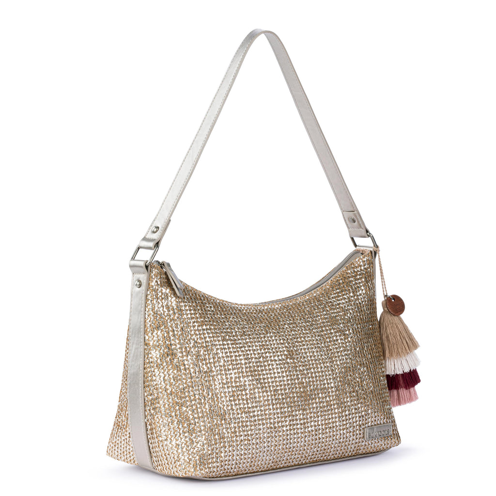 Sakroots Banyan Hobo - Straw - Pyrite Straw