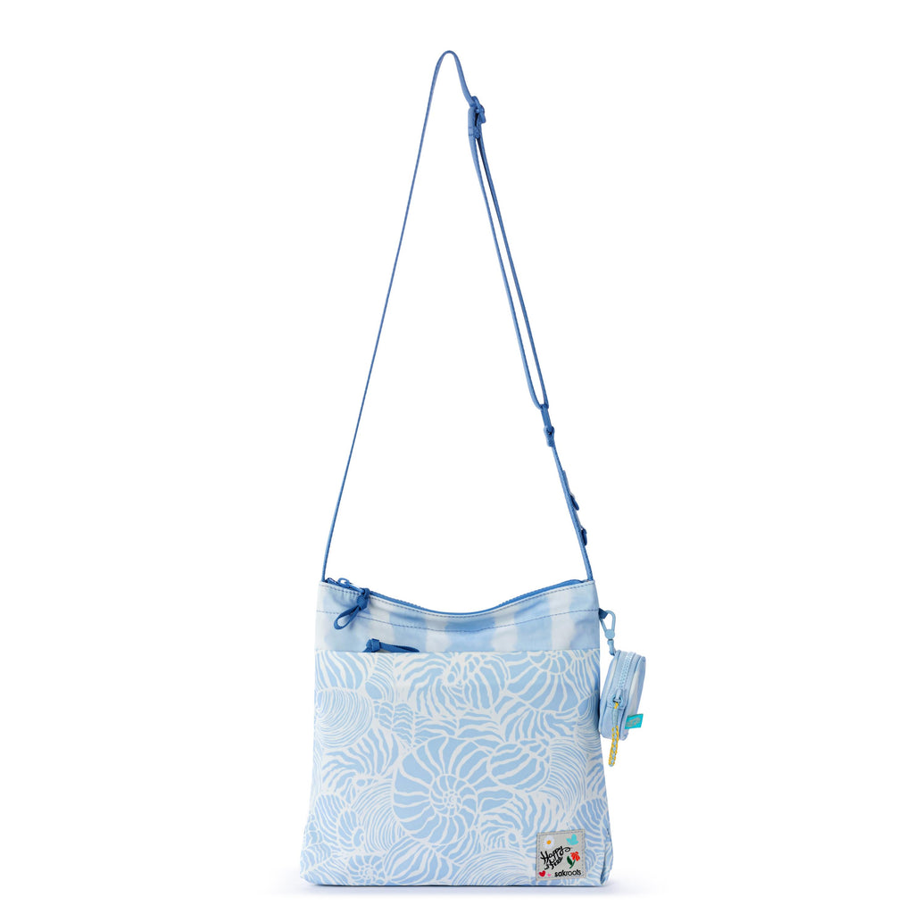 Sakroots Banyan Basic Crossbody - EcoTwill - Blue Aura Seashore