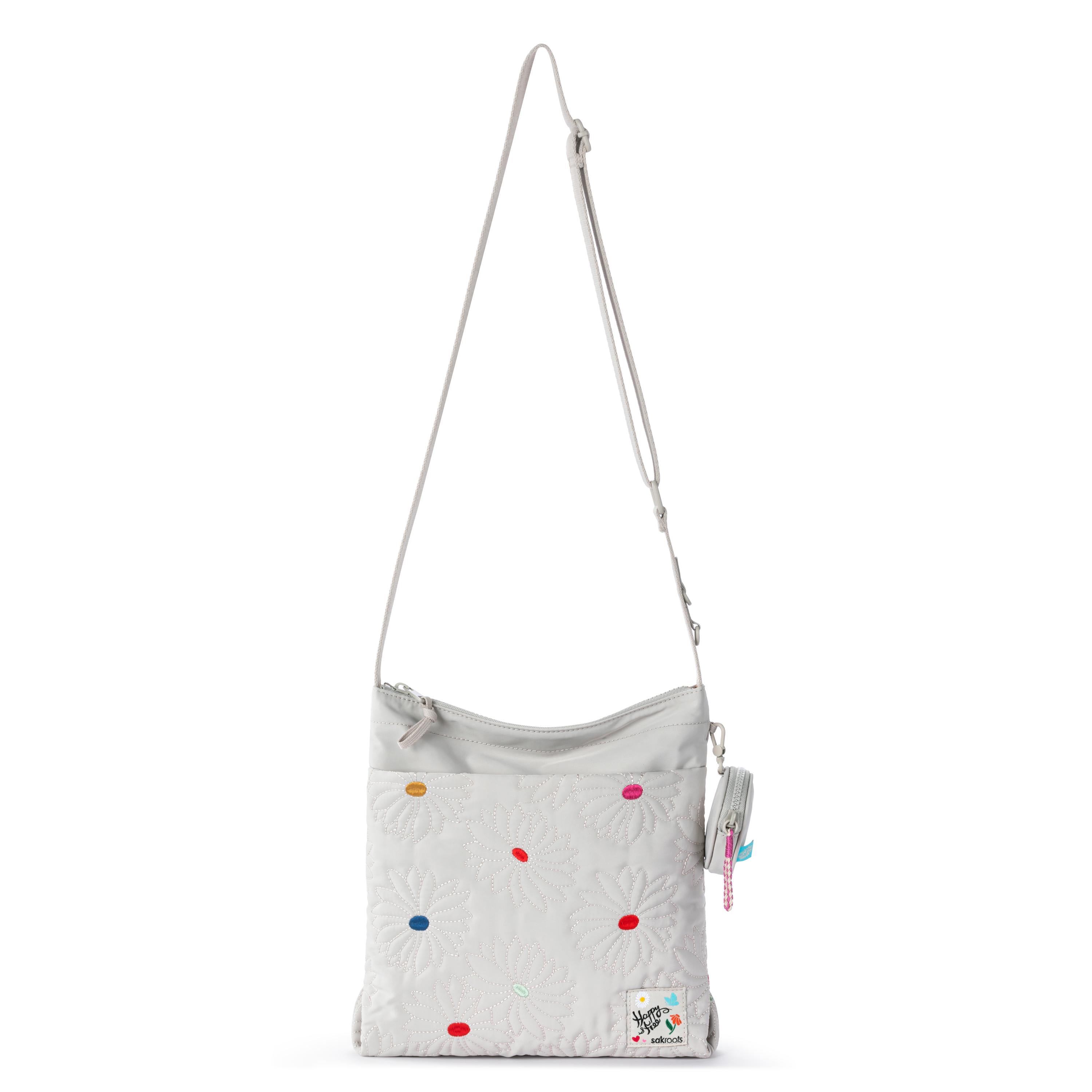 Sakroots Banyan Basic Crossbody - EcoTwill - Multi Flower Quilted