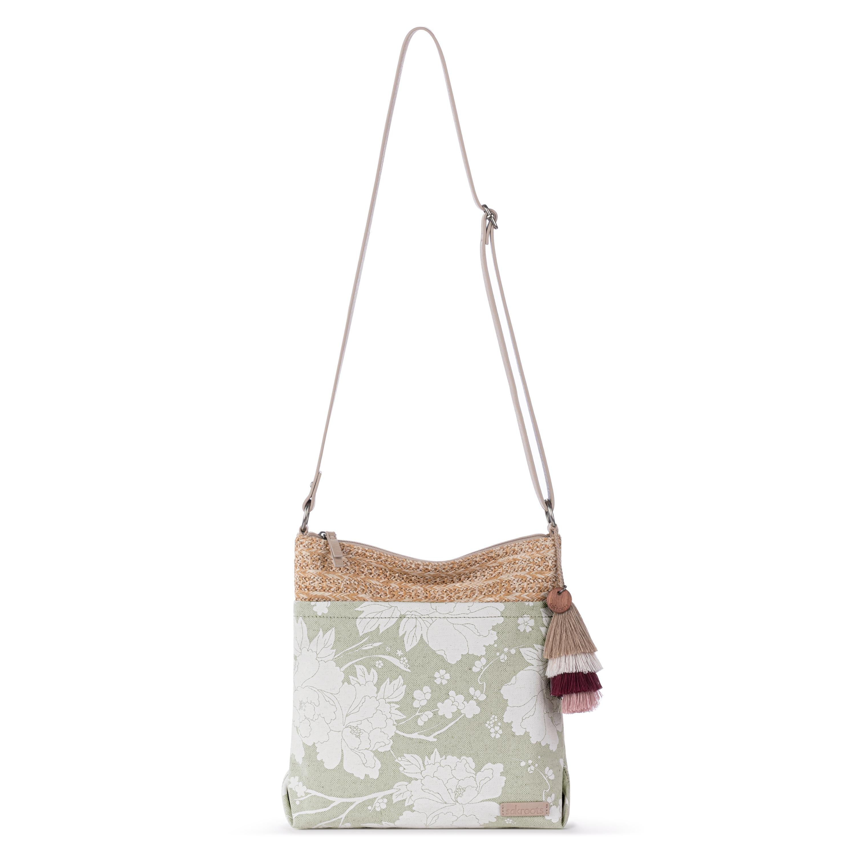 Sakroots Banyan Basic Crossbody - Canvas - Natural Wild Fleur