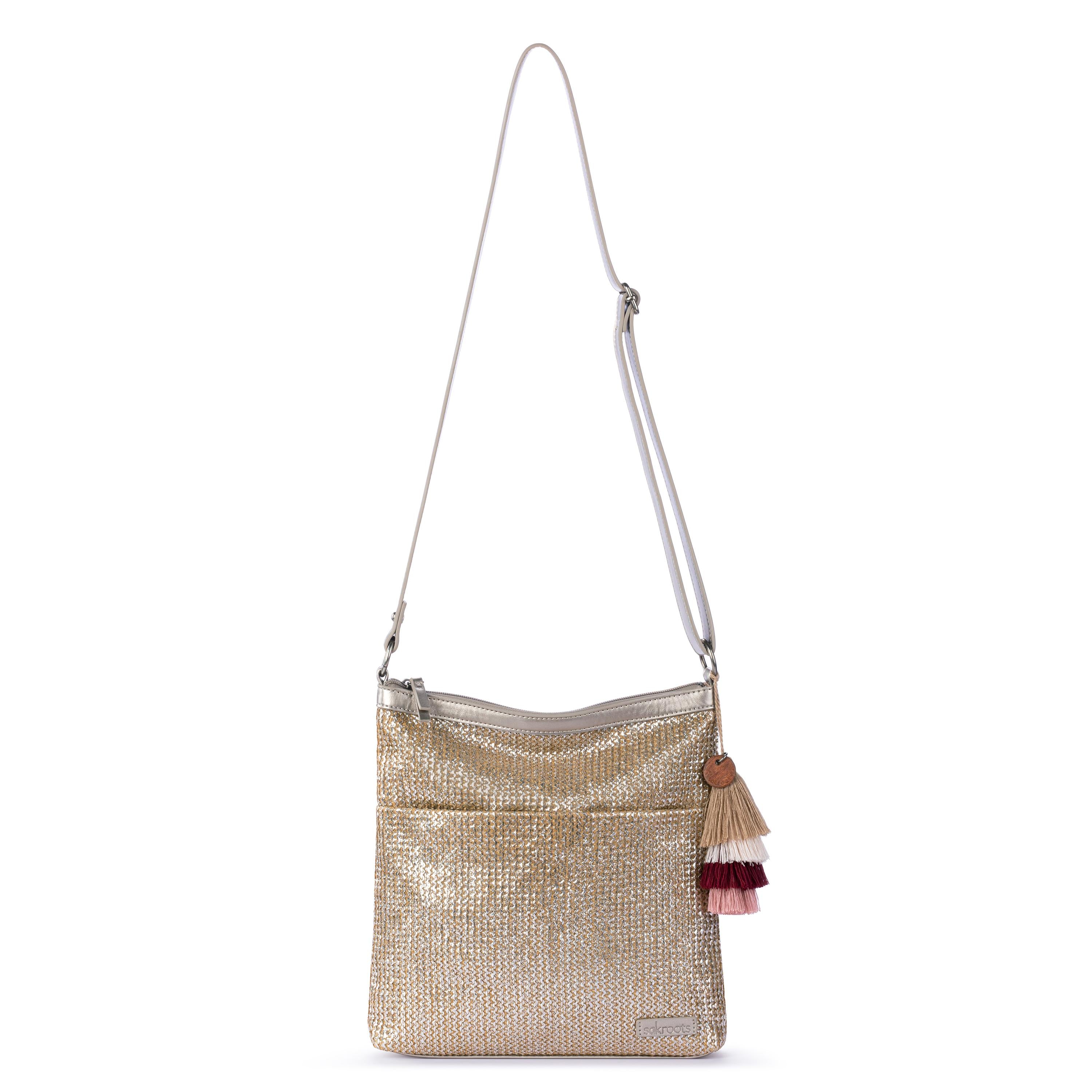 Sakroots Banyan Basic Crossbody - Straw - Pyrite Straw
