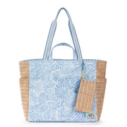 Cassia Beach Tote - Canvas - Blue Aura Seashore