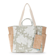 Cassia Beach Tote - Canvas - Natural Wild Fleur