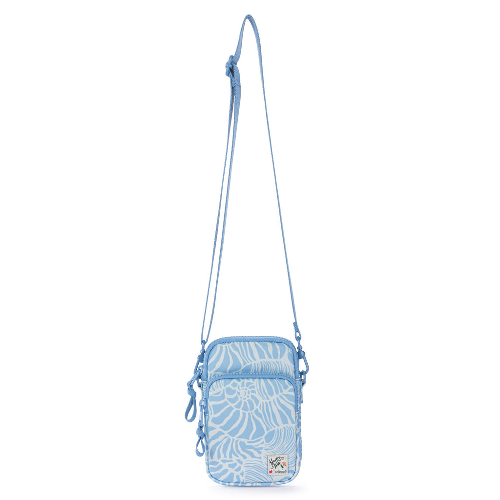 Sakroots Koa Smartphone Crossbody - EcoTwill - Blue Aura Seashore