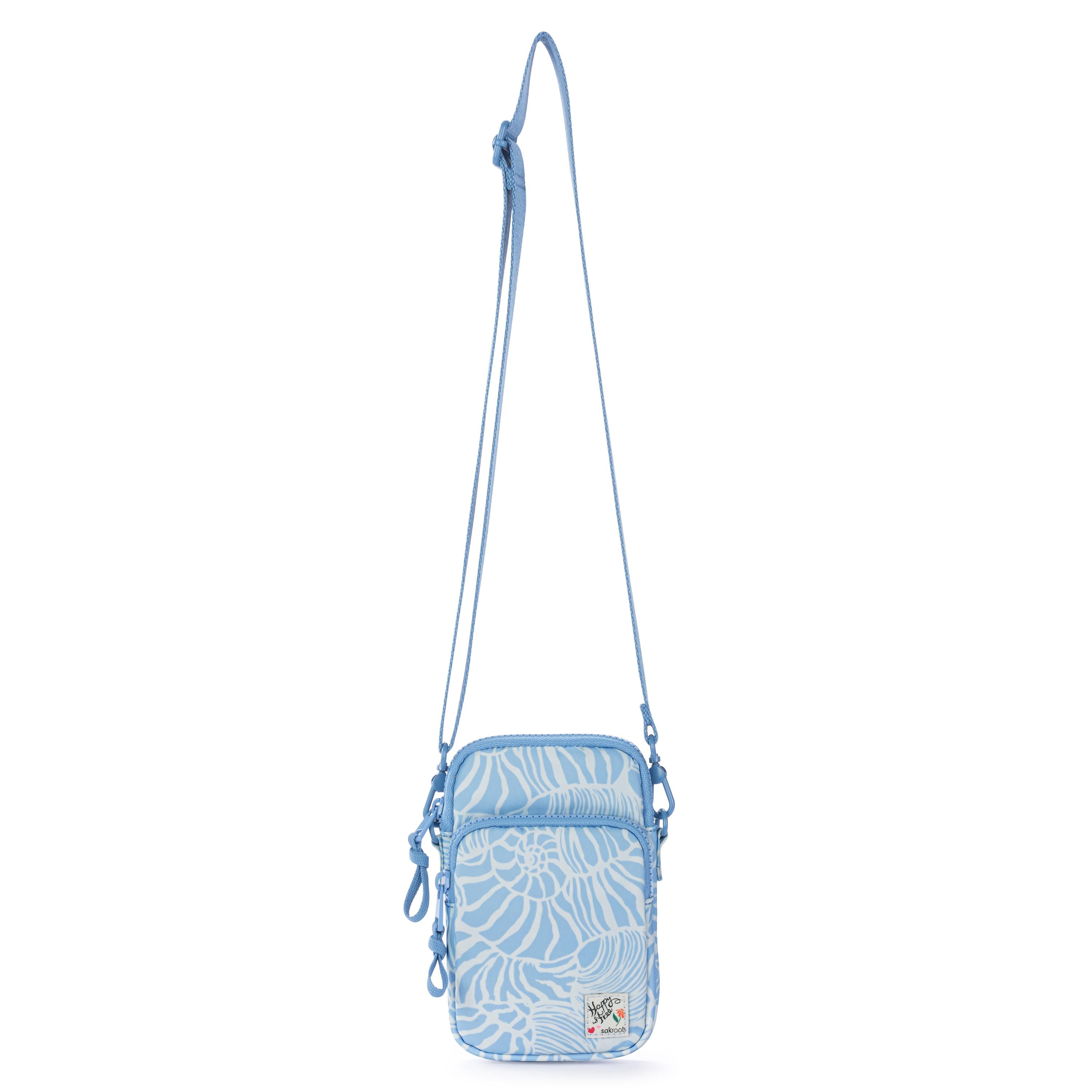 Sakroots Koa Smartphone Crossbody - EcoTwill - Blue Aura Seashore