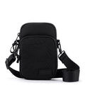 Sakroots Koa Smartphone Crossbody - EcoTwill - Black Flower Blossom Quilted