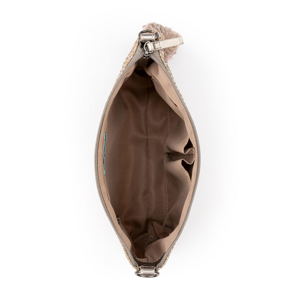 Sakroots Lumi Crossbody - Straw - Pyrite Straw