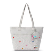 Banyan Shoulder Tote - EcoTwill - Multi Flower Quilted