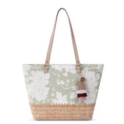 Banyan Shoulder Tote - Canvas - Natural Wild Fleur