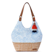 Roma Shopper - Canvas - Blue Aura Seashore