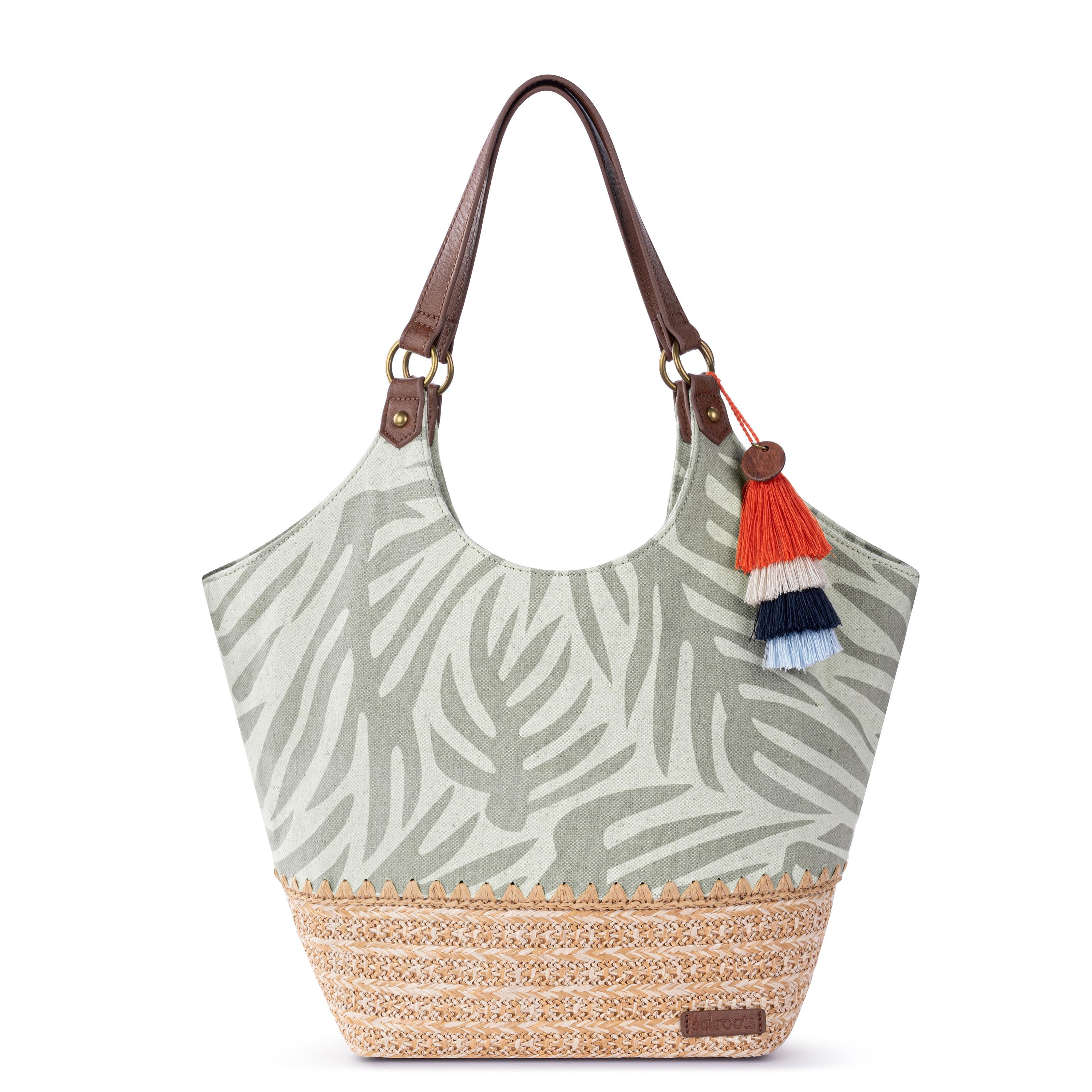 Sakroots Roma Shopper - Canvas - Natural Leaf