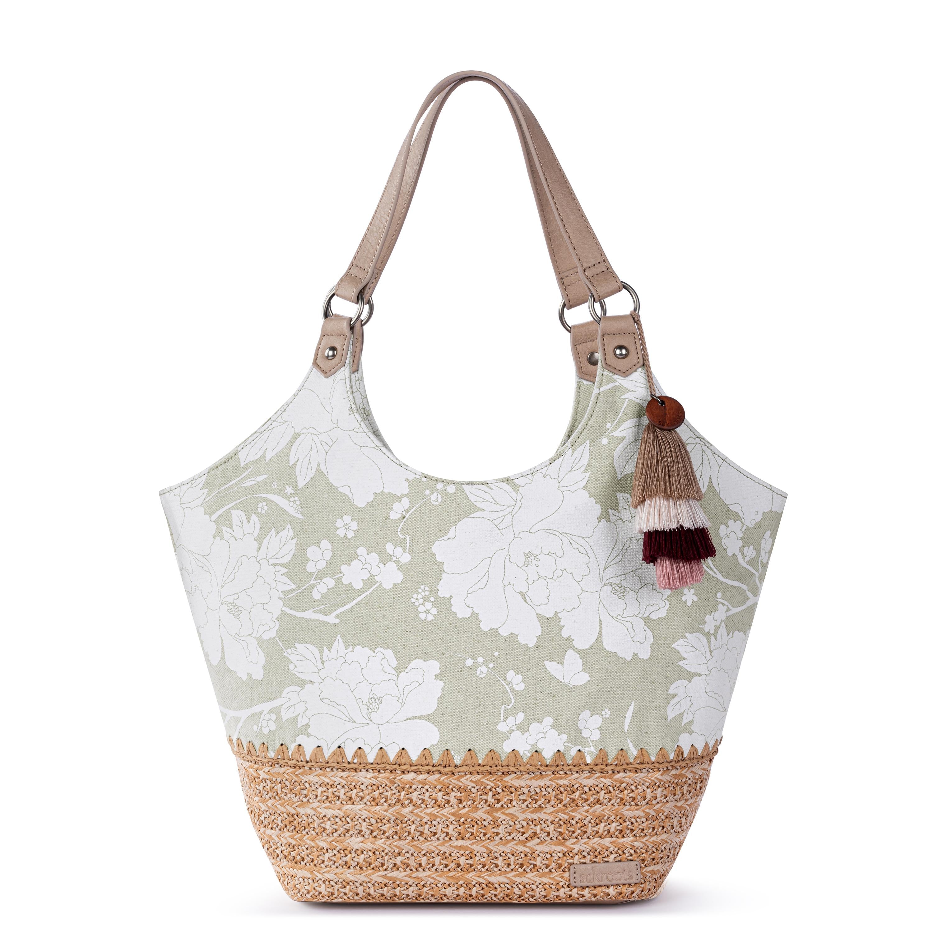Sakroots Roma Shopper - Canvas - Natural Wild Fleur