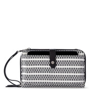 Smartphone Wallet - Straw - Black and White Woven