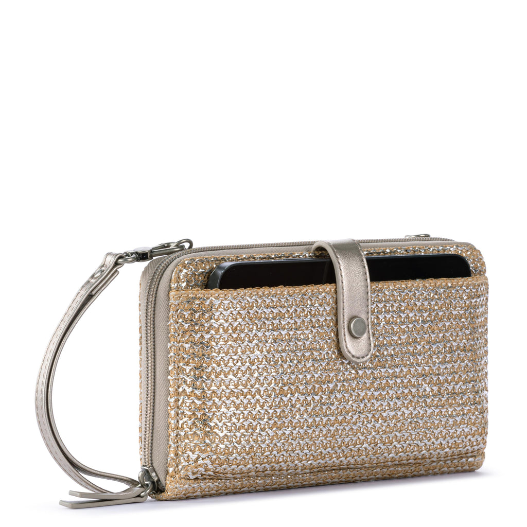 Sakroots Smartphone Wallet - Straw - Pyrite Straw