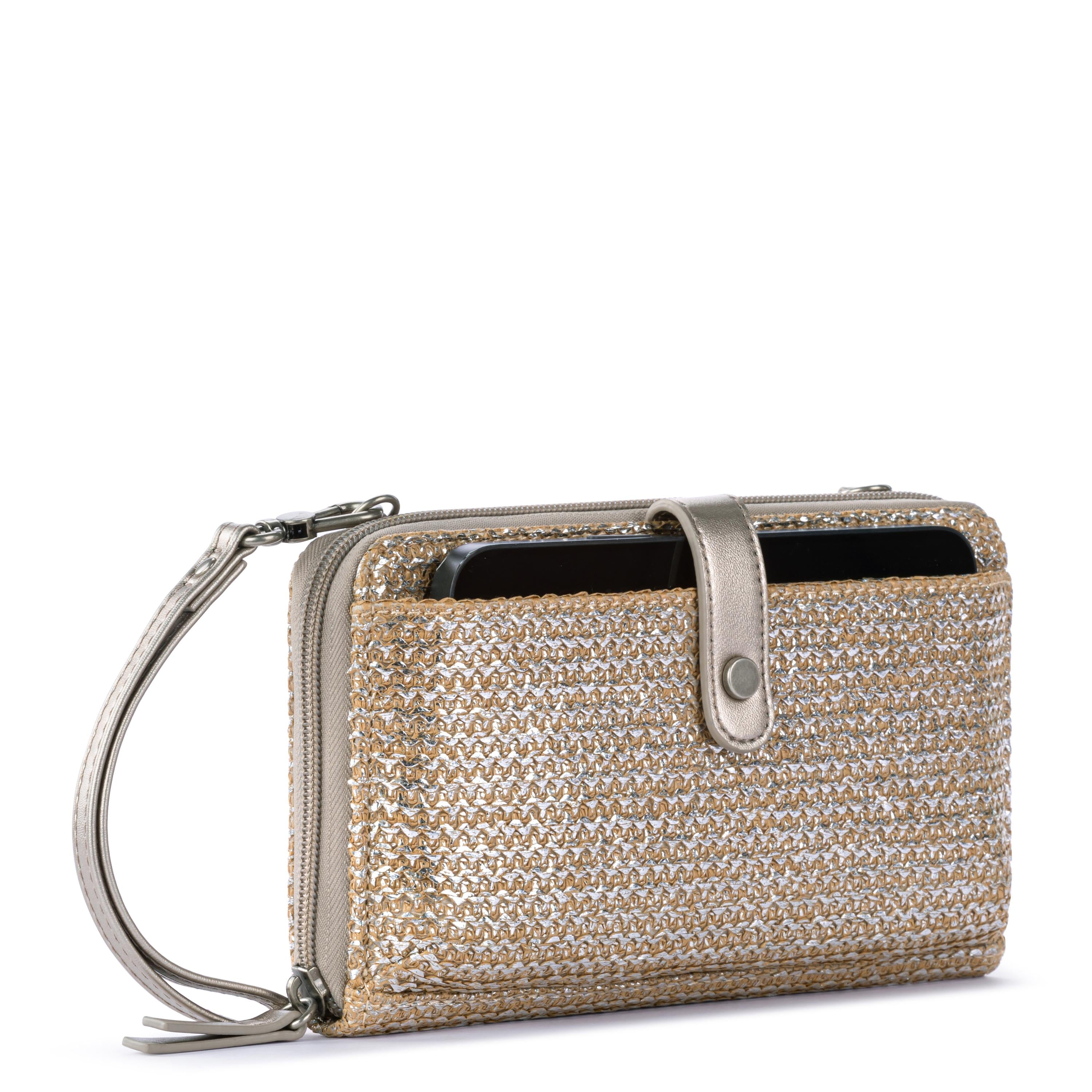 Sakroots Smartphone Wallet - Straw - Pyrite Straw