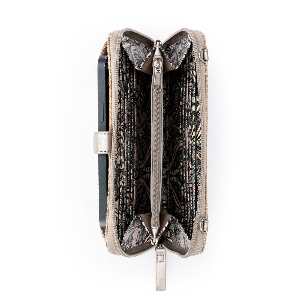 Sakroots Smartphone Wallet - Straw - Pyrite Straw