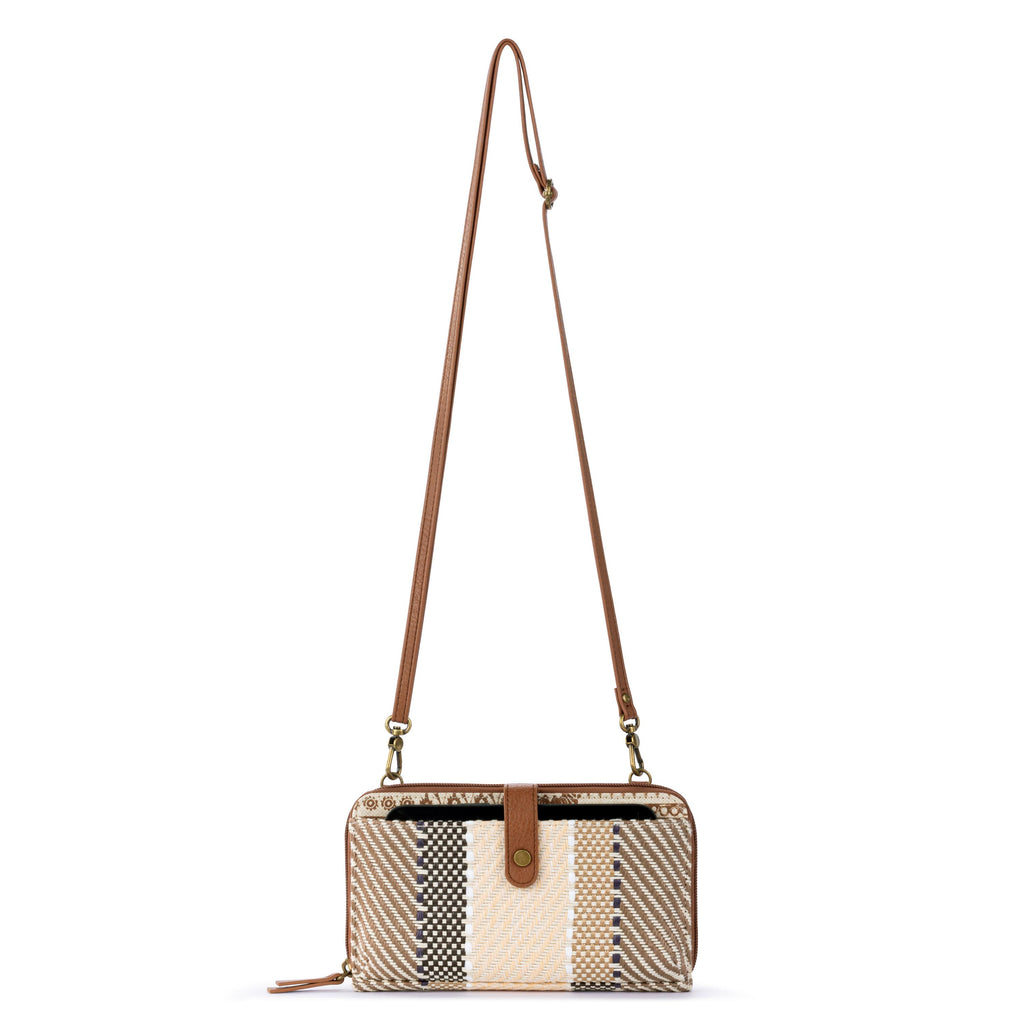 Sakroots Smartphone Wallet - Straw - Tobacco Batik Woven