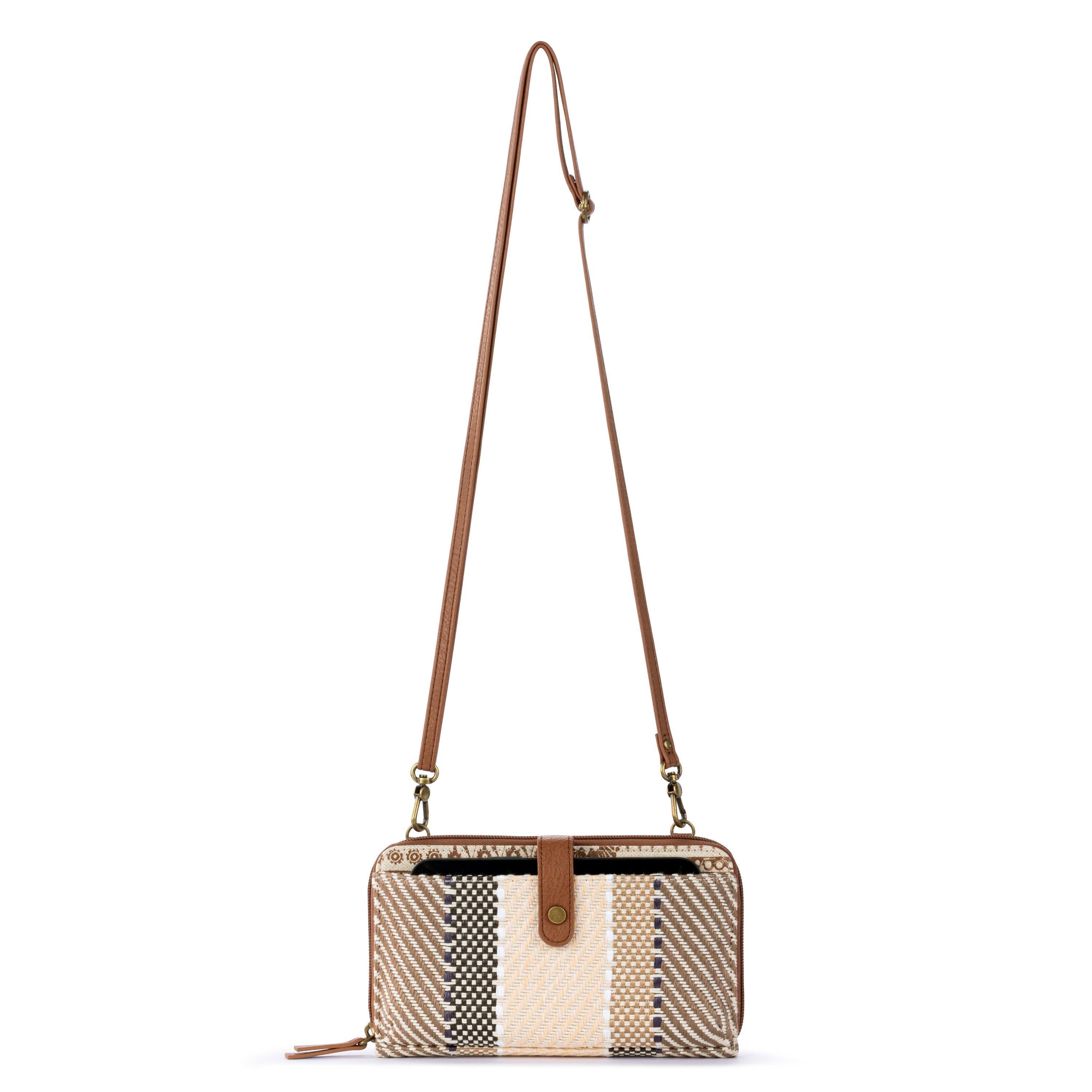 Sakroots Smartphone Wallet - Straw - Tobacco Batik Woven