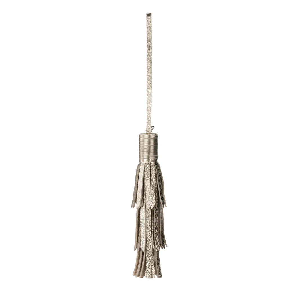 The Sak Cypress Tassel Dangle - Leather - Pyrite