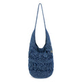 The Sak 120 Hobo - Hand Crochet - Denim Tonal Flower