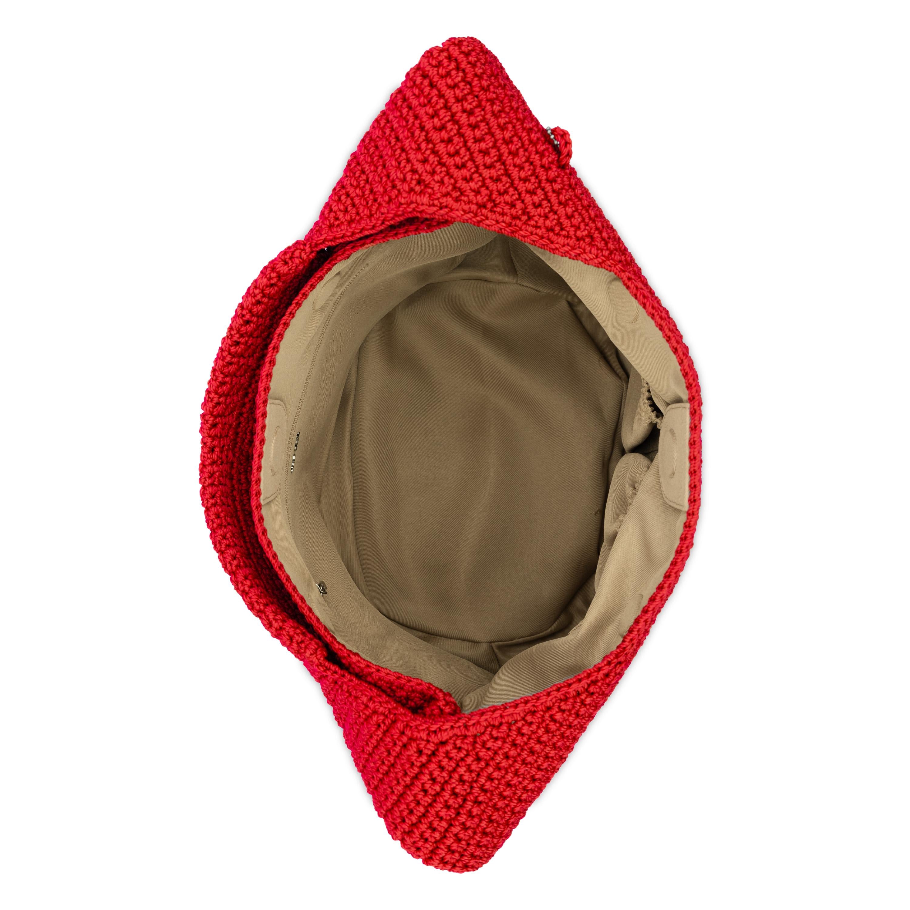 The Sak 120 Small Hobo -|Polypropylene Yarn - Scarlet|