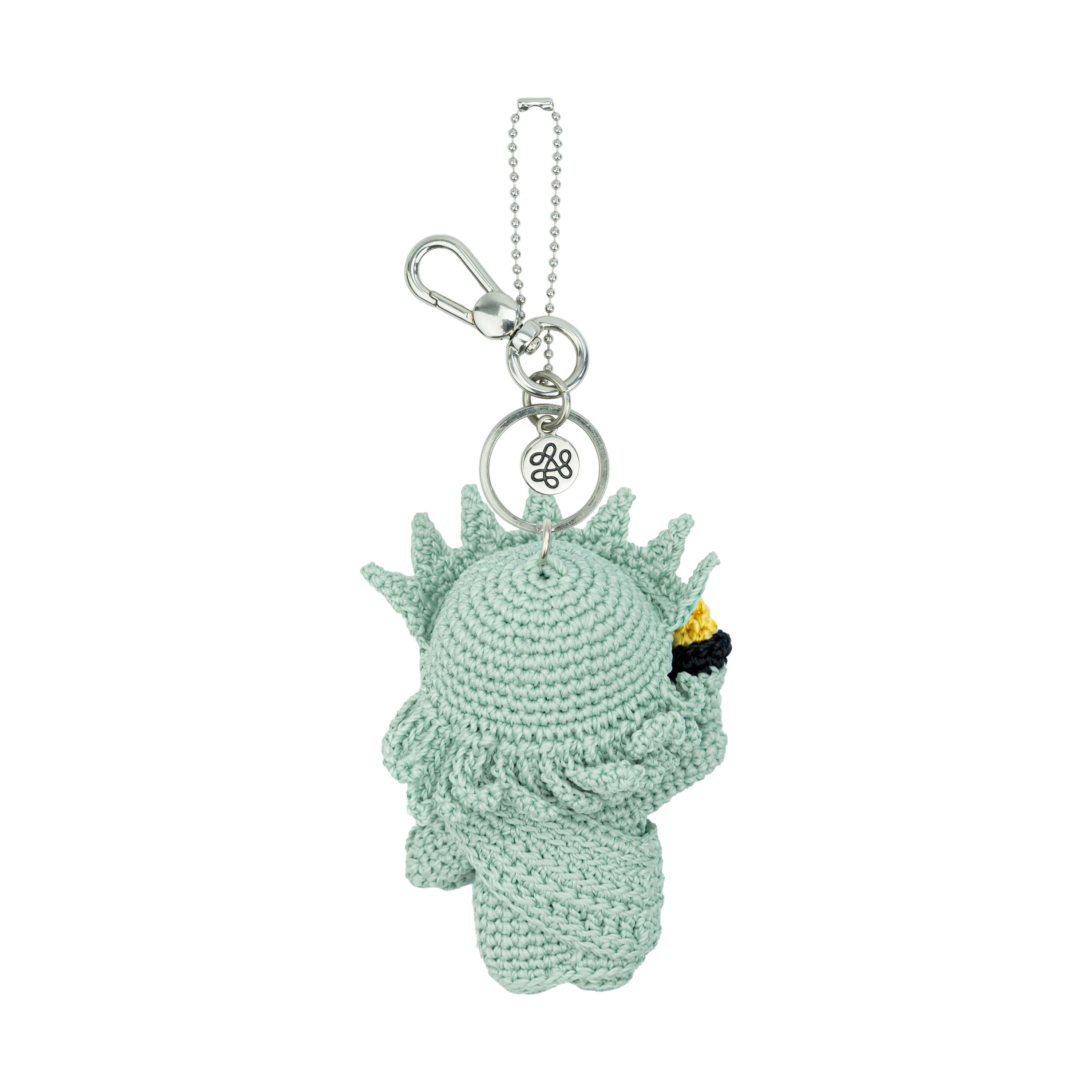 The Sak Yarnicharmz Dangle - Hand Crochet - Statue Liberty