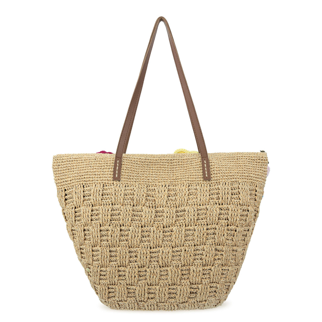 The Sak Faye Large Tote - Hand Crochet - Flower Basket