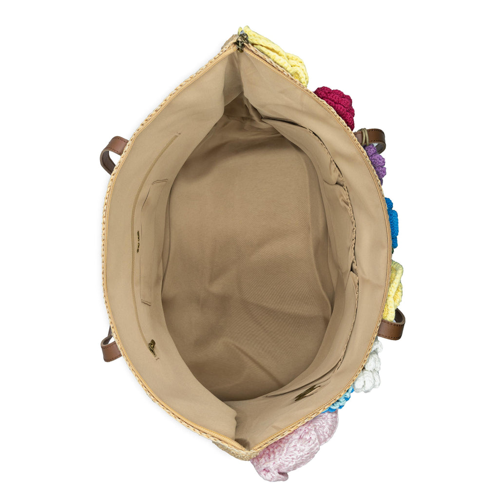 The Sak Faye Large Tote - Hand Crochet - Flower Basket