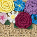 Yarnicharmz Dangle - Hand Crochet - Heather Flower