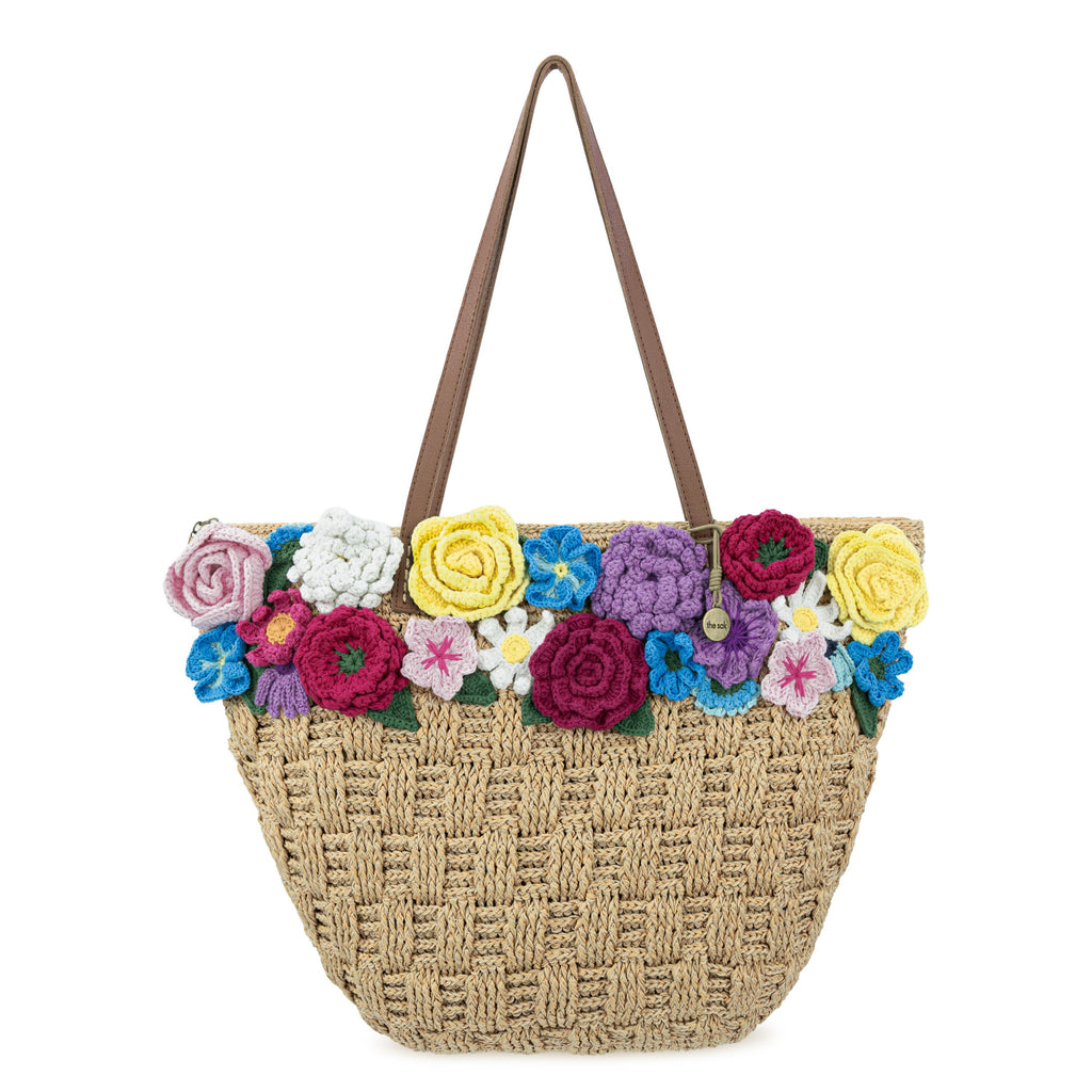 The Sak Faye Large Tote - Hand Crochet - Flower Basket
