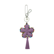 Yarnicharmz Dangle - Hand Crochet - Heather Flower