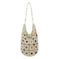 The Sak Los Feliz 120 Hobo - Hand Crochet - Natural Multi Flowers