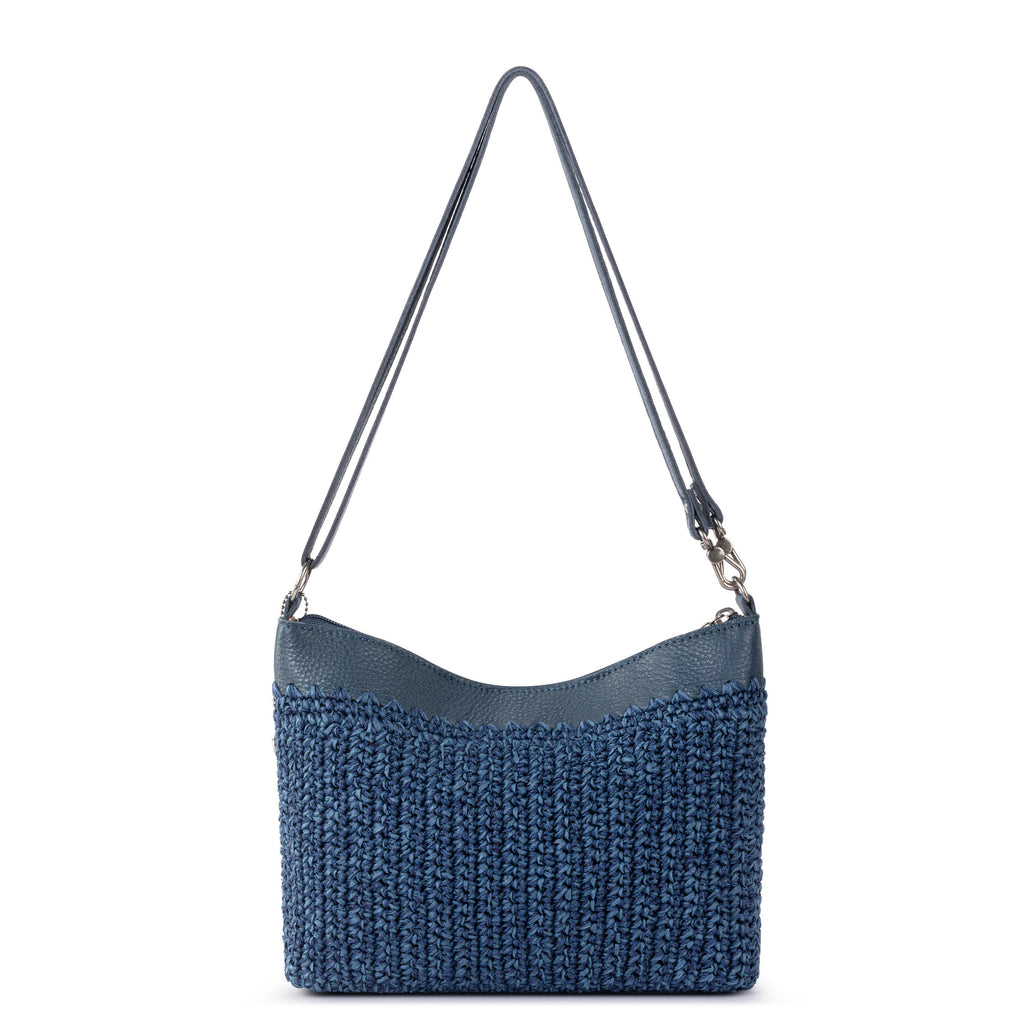 The Sak Lumi Crossbody - Hand Crochet - Denim Tonal Straw