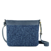 Melrose Crossbody - Hand Crochet - Denim Tonal Straw