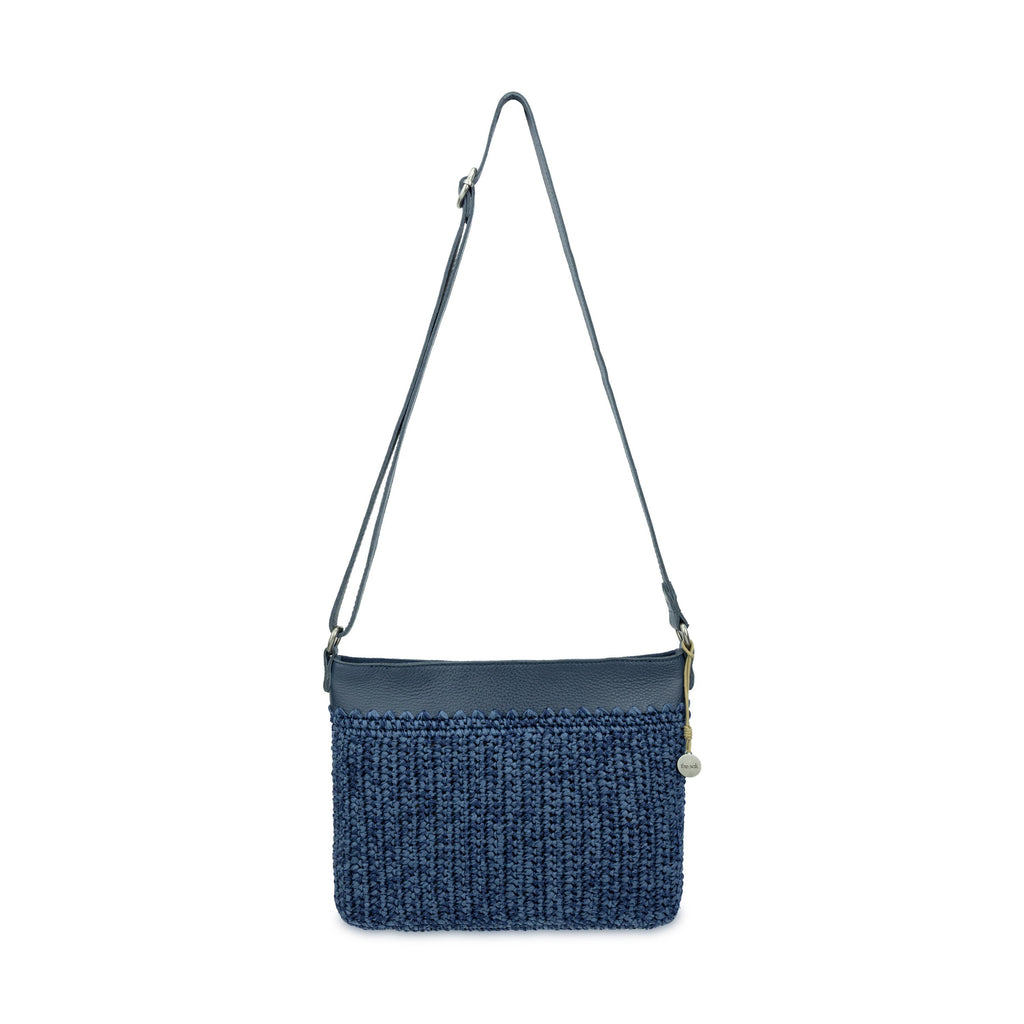 The Sak Melrose Crossbody - Hand Crochet - Denim Tonal Straw