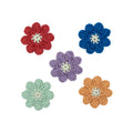 The Sak Yarnicharmz 5 Pack - Hand Crochet - Daisies