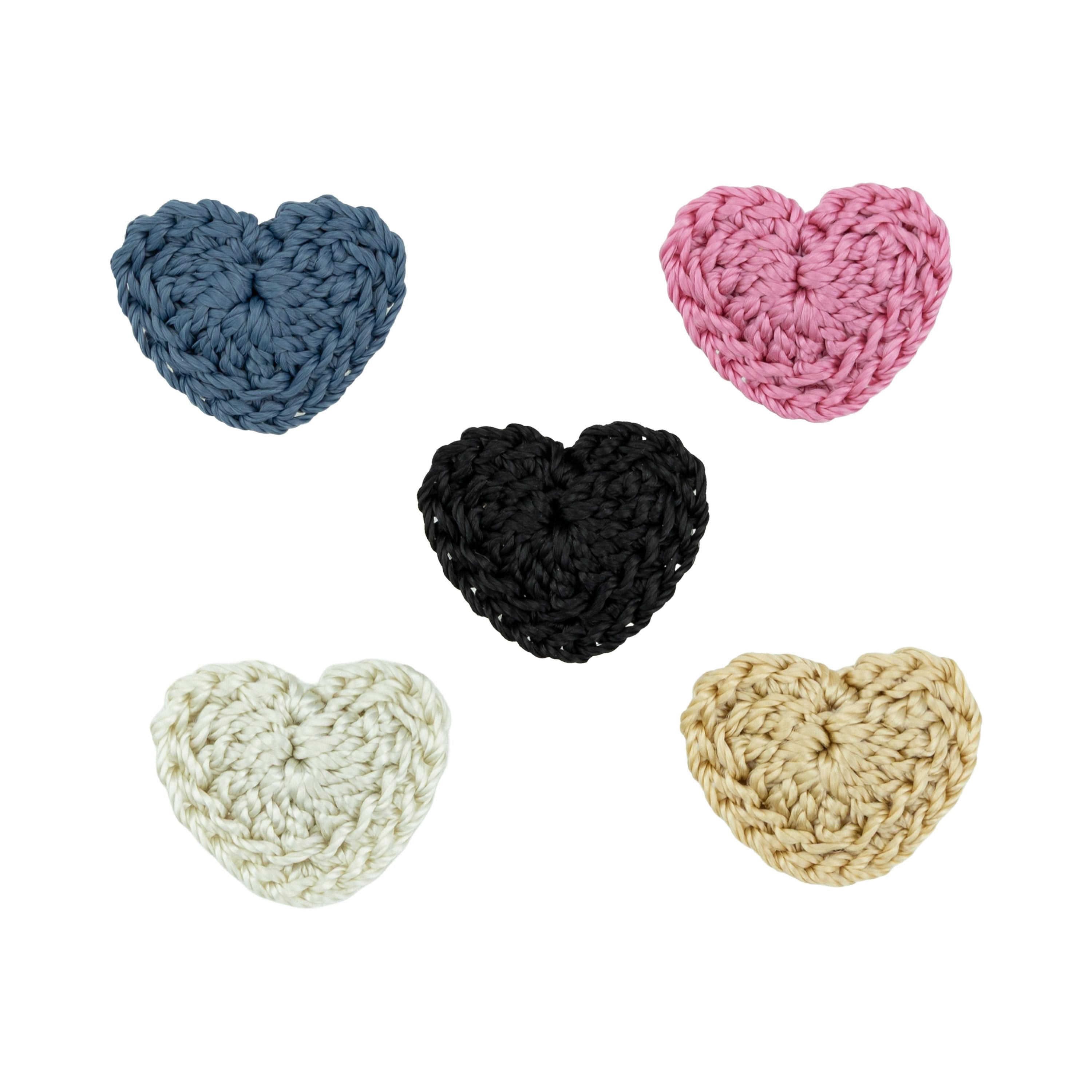 The Sak Yarnicharmz 5 Pack - Hand Crochet - Love Hearts